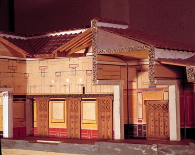 Miniature of the House of the Tragic Poet in Pompei by Anonymous Anonymous