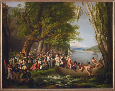 Napoleon Crossing the Styx and Joins the Heroes of the Grande Armee by Anonymous Anonymous