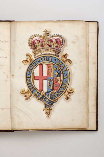 Order of the Garter: Book of Statutes that Belonged to Charles Fitzroy, Duke of Grafton (Watercolour Manuscript, early 18th century) by Anonymous Anonymous