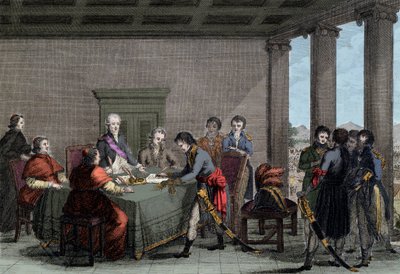 Peace of Tolentino between Napoleon I and Pope Pius VI, February 18 by Anonymous Anonymous