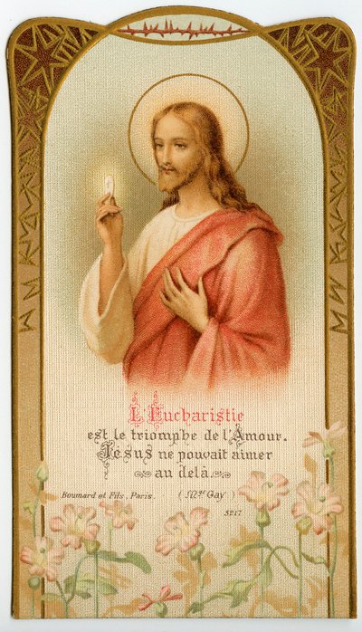 Eucharist, Jesus Holds the Sacramental Bread by Anonymous Anonymous
