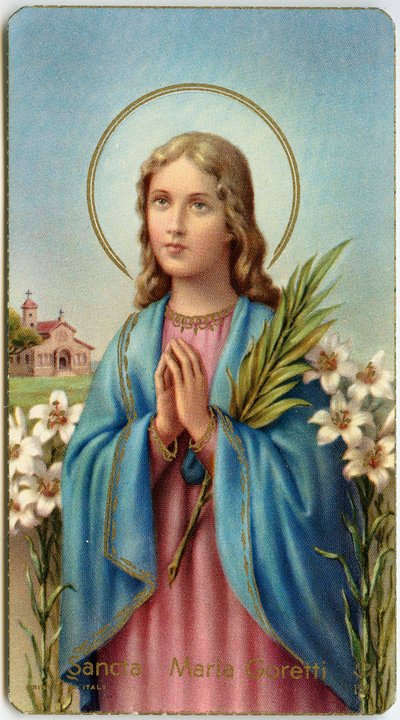 Pious image: Maria Goretti Italian virgin-martyr by Anonymous Anonymous