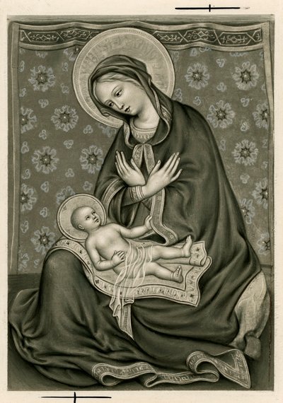 Pious image: The Virgin and Jesus by Anonymous Anonymous