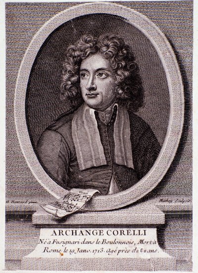 Portrait of Arcangelo Corelli (engraving) by Anonymous Anonymous