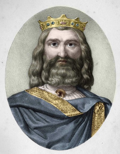Portrait of Clovis I (c. 466 - 511), King of the Franks. by Anonymous Anonymous