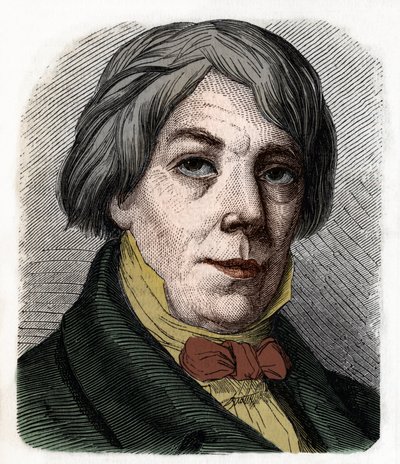 Portrait of Franz Xaver Peter Joseph Schnyder von Wartensee Swiss composer and pedagogue (1786-1868). Engraving from 1855 by Anonymous Anonymous