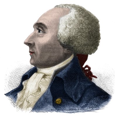 Portrait of Jacques Rene Hebert (1757-1794) French journalist and politician - Engraving in Histoire des Girondins by Alphonse de Lamartine (1790-1869) 1865-1866 - Private collection by Anonymous Anonymous