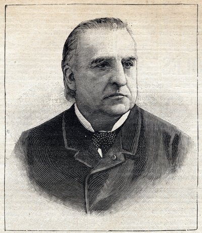 Portrait of Jean Martin Charcot (1825-1893), clinician and neurologist. Engraving in 
