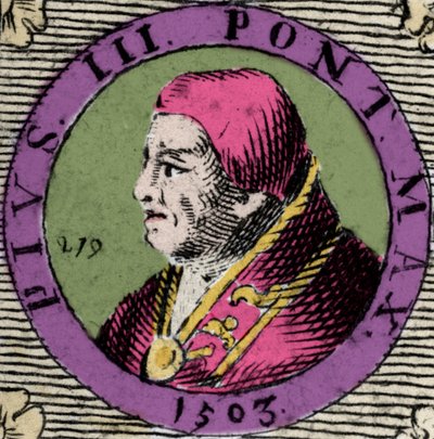 Portrait of Pius III, Francesco Todeschini Piccolomini by Anonymous Anonymous