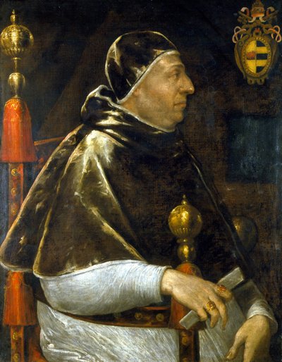 Portrait of Pope Alexander VI (Rodrigo Borgia 1431-1503). Anonymous Painting. Milan by Anonymous Anonymous