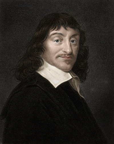 Portrait of Rene Descartes (1596-1650), French philosopher and writer by Anonymous Anonymous
