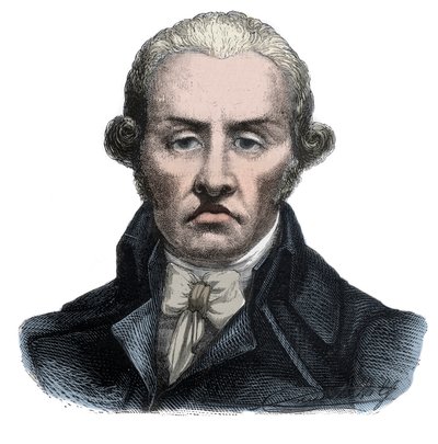 Portrait of Stanislas Marie Maillard (1763-1794), Bailiff and Emblematic Character of the French Revolution - Engraving in 