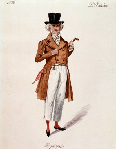 Portrait of a shopkeeper from La boheme by Puccini by Anonymous Anonymous
