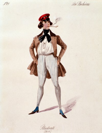 Portrait of a Student, from La Boheme by Puccini by Anonymous Anonymous