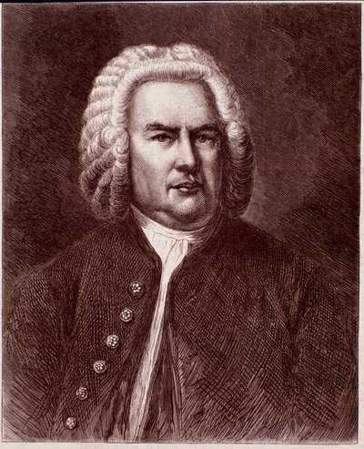 Portrait of German Composer Johann Sebastian Bach (Engraving) by Anonymous Anonymous