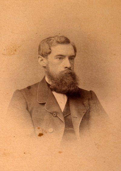 Portrait of the collector, patron and founder of the gallery Pavel Mikhailovich Tretyakov (1832-1898). Albumin Photo by Anonymous Anonymous