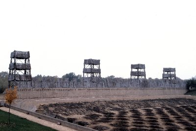 Reconstruction of the camp of Caesar in front of Alesia, Archeodrome of Burgundy by Anonymous Anonymous