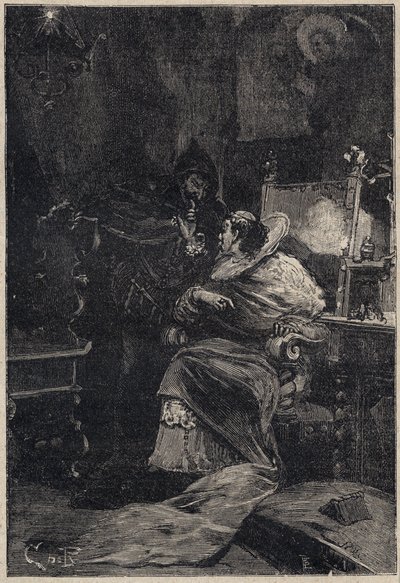 Rodrigo Borgia and Ascanio Maria Sforza Visconti - engraving from 