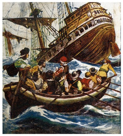 Sinking of the Petrel (Illustration from 