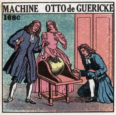 Static machines: the machine by Otto von Guericke. by Anonymous Anonymous