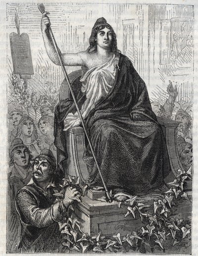 The Procession of the Goddess of Reason by Anonymous Anonymous