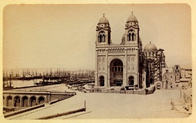 The city of Marseille and its surroundings around 1885-1890: the cathedral under construction by Anonymous Anonymous