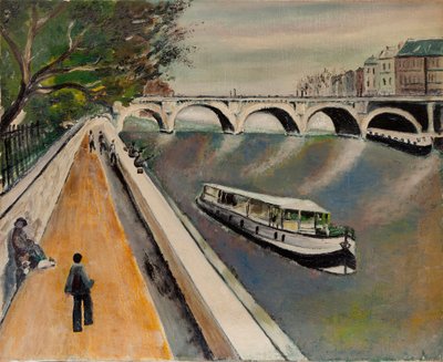 The new bridge in Paris in 1950 by Anonymous Anonymous