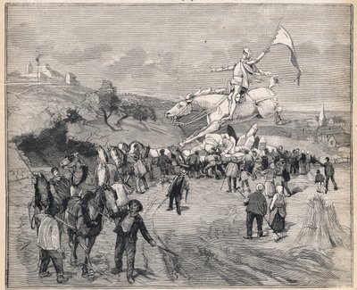 Transport of the statue of Joan of Arc from Paris to Chinon. In Le Petit Parisien on 13/08/1893. by Anonymous Anonymous