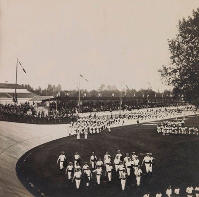 Universal Exposition of 1900 in Paris: Exposition de Vincennes, gymnastic competition by Anonymous Anonymous