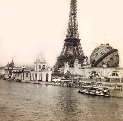 Universal Exposition of 1900 in Paris: The Celestial Globe and the Eiffel Tower by Anonymous Anonymous