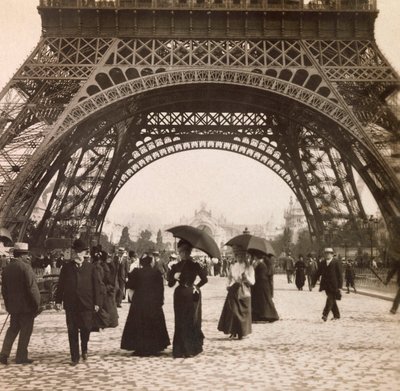 Universal Exposition of 1900 in Paris: View Under the Eiffel Tower by Anonymous Anonymous