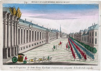 View and Perspective of the Entrance of the King of Poland in Warsaw with His Palace by Anonymous Anonymous