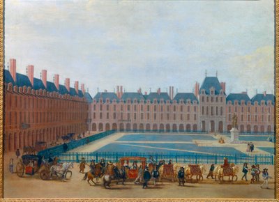 View of the Place Royale around 1660, passage of the carriage of King Louis XIV by Anonymous Anonymous