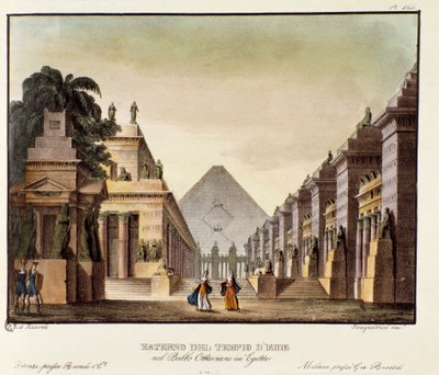 View of the Temple of Isis, Scenography for the ballet 