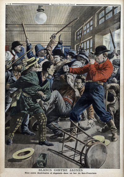 White vs. Yellow: American and Japanese Rising in a Bar in San Francisco by Anonymous Anonymous