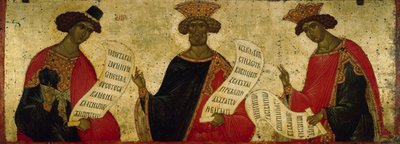 The Prophets Daniel, David and Solomon, c. 1497 by Anonymous Russian icon painter