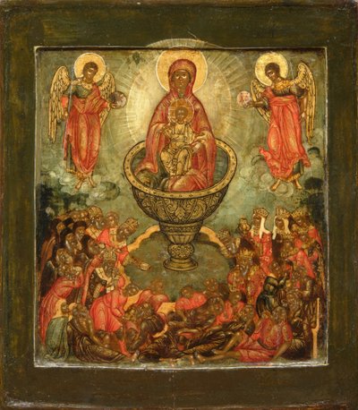 Theotokos Life-giving Spring by Anonymous Russian icon painter