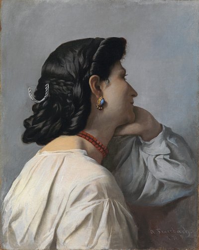 Iphigenia Head Study by Anselm Feuerbach