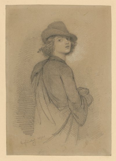 Youth Self-Portrait by Anselm Feuerbach