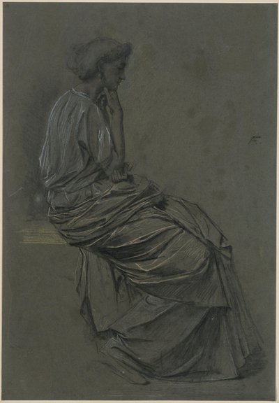 Seated Woman by Anselm Feuerbach