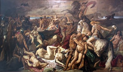 The Battle of the Amazons (Second Version) by Anselm Feuerbach