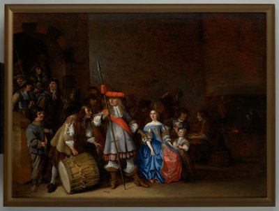 Guardroom Scene by Anthonie (1601 73) Palamedesz