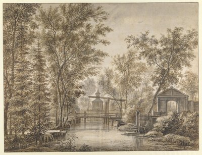 The Drawbridge at Spruytenburg by Anthonie Waterloo