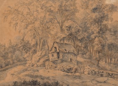 A Hut in the Forest by Anthonie Waterloo