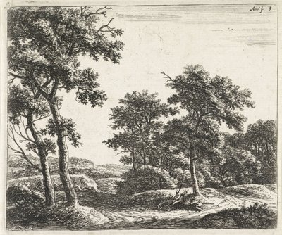 Resting Shepherds Under a Tree by Anthonie Waterloo