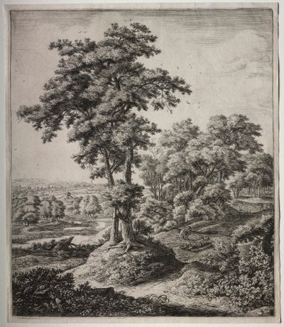 Six Large Upright Landscapes with Scenes from the Old Testament: The Unfaithful Prophet of Judah by Anthonie Waterloo