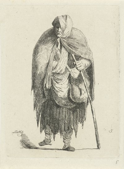 Woman in Rags by Anthonie Willem Hendrik Nolthenius de Man