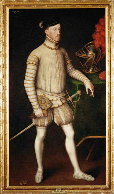 Maximilian II, Son of Emperor Ferdinand I, King of Bohemia, Emperor 1564 by Anthonis van Dashorst (c.1519-1576/77) Mor