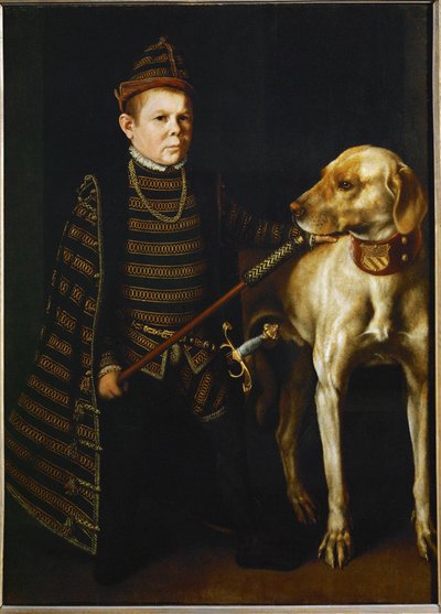 The Dwarf of Cardinal Granvella by Anthonis van Dashorst (c.1519-1576/77) Mor