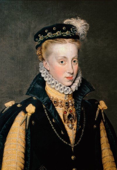 Portrait of Anna of Austria, Queen of Spain by Anthonis Mor van Dashorst